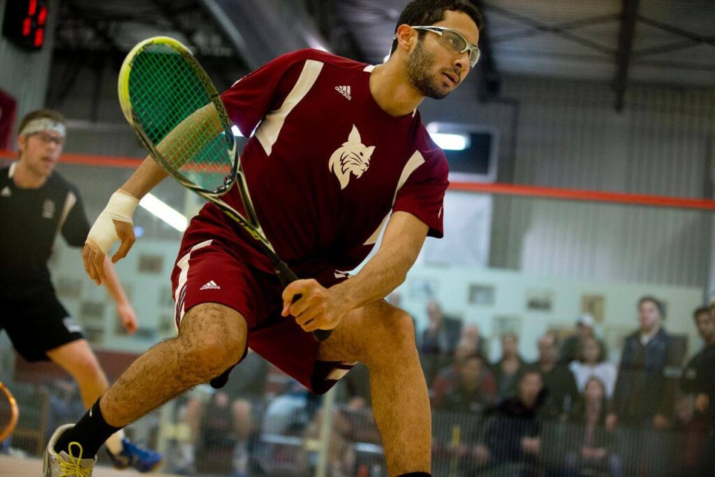 competitive squash player