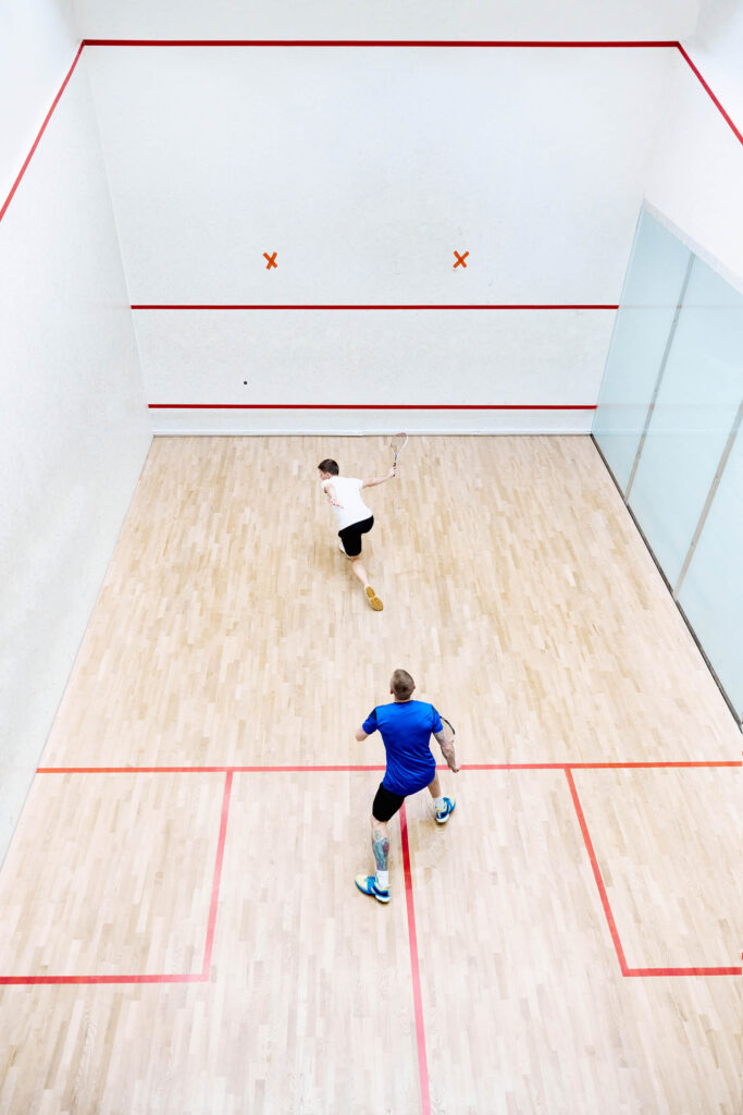 two men playing quash